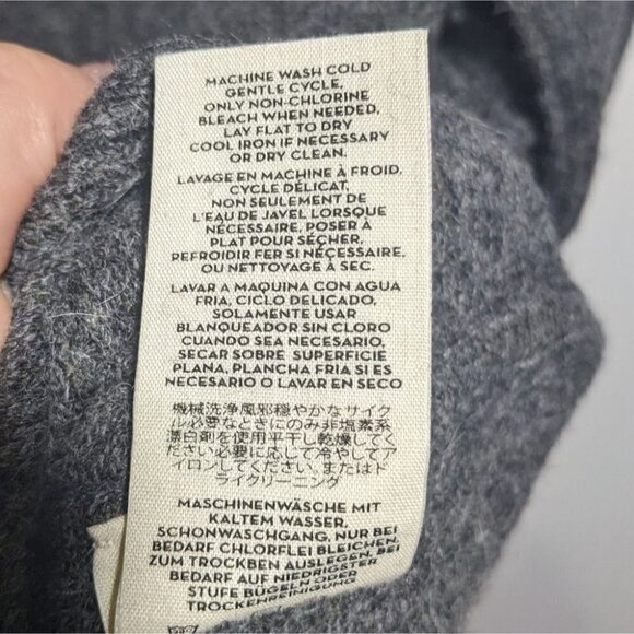 J Brand | Lindley Wool Sweater in Medium Heather Grey - Picture 7 of 7